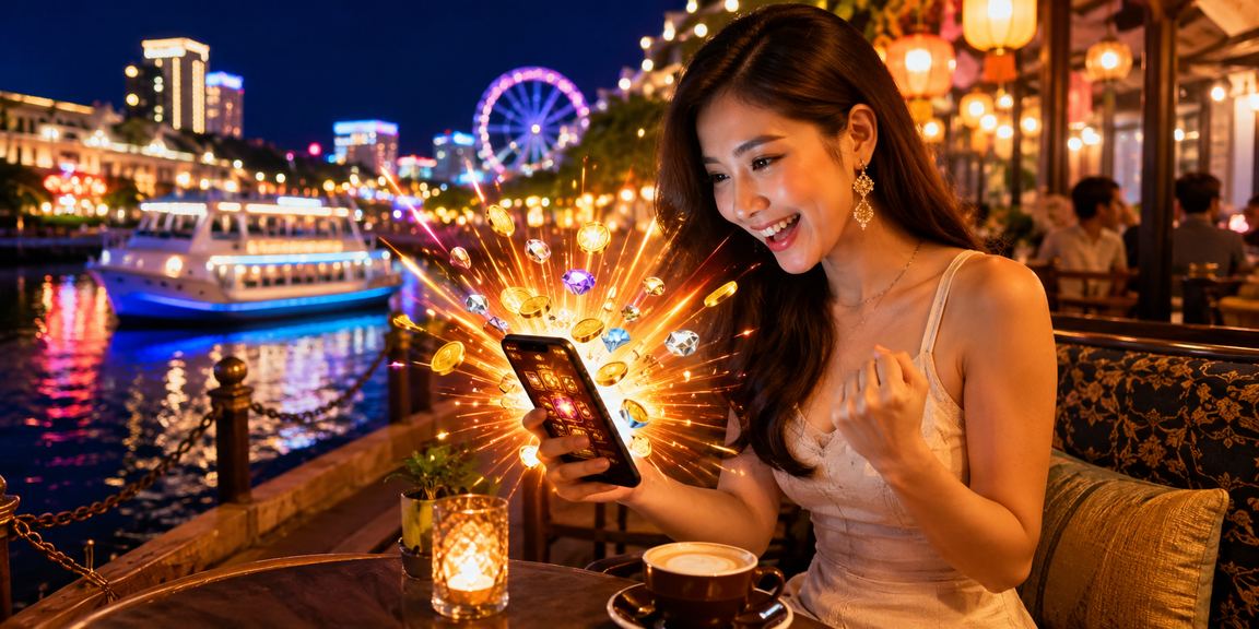 Pengguna dari Johor Bahru menyemak odds dan membuat deposit melalui telefon